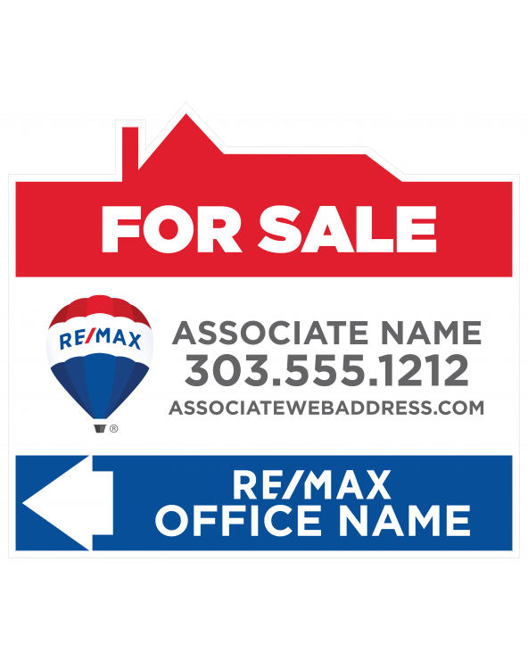 26.75H X 30W REMAX Custom Directional Sign For Sale S1