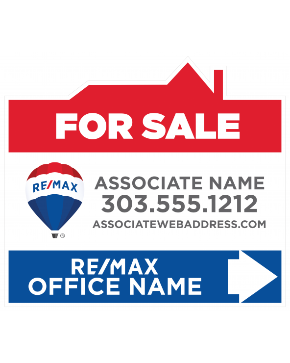 26.75H X 30W REMAX Custom Directional Sign For Sale S2