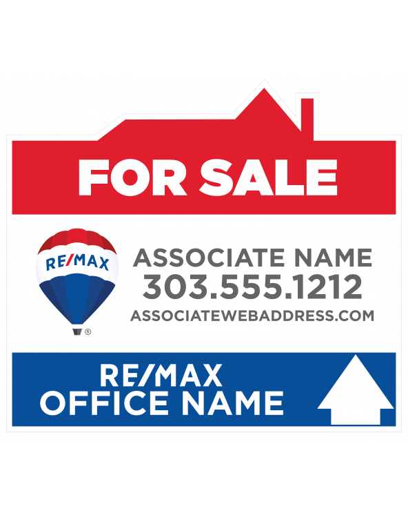 26.75H X 30W REMAX Custom Directional Sign For Sale S2 Up Arrow