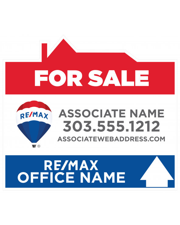 26.75H X 30W REMAX Custom Directional Sign For Sale S1 Up Arrow
