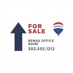 23wx12.5h REMAX Different Shape Directional Signs Straight
