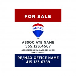 24Wx30H Vertical Property Sign Alternate Office Prominent