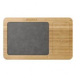 Auden Bamboo Wireless Charging Mouse Pad