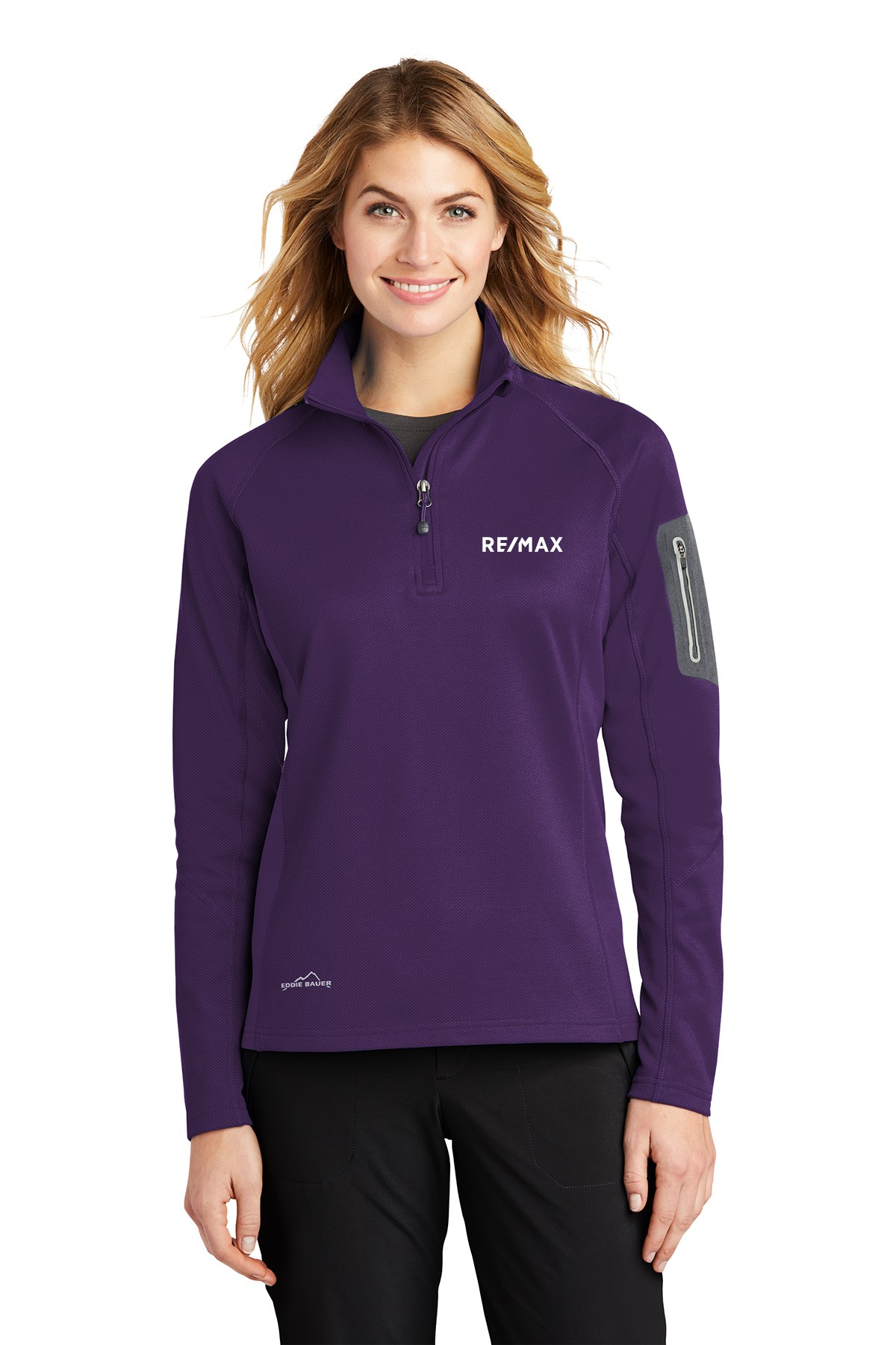RE/MAX Eddie Bauer® Ladies 1/2-Zip Performance Fleece - Image 3