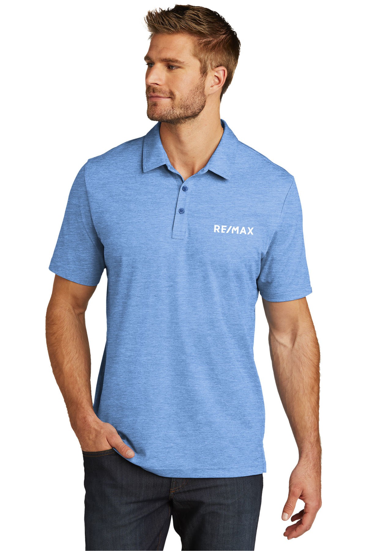 RE/MAX TravisMathew Oceanside Heather Polo - Image 2