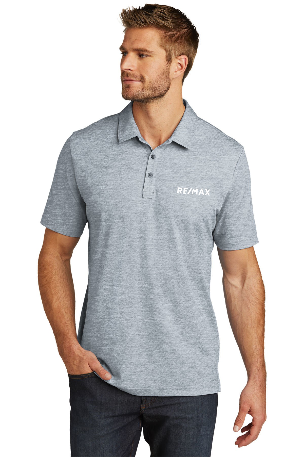 RE/MAX TravisMathew Oceanside Heather Polo - Image 5