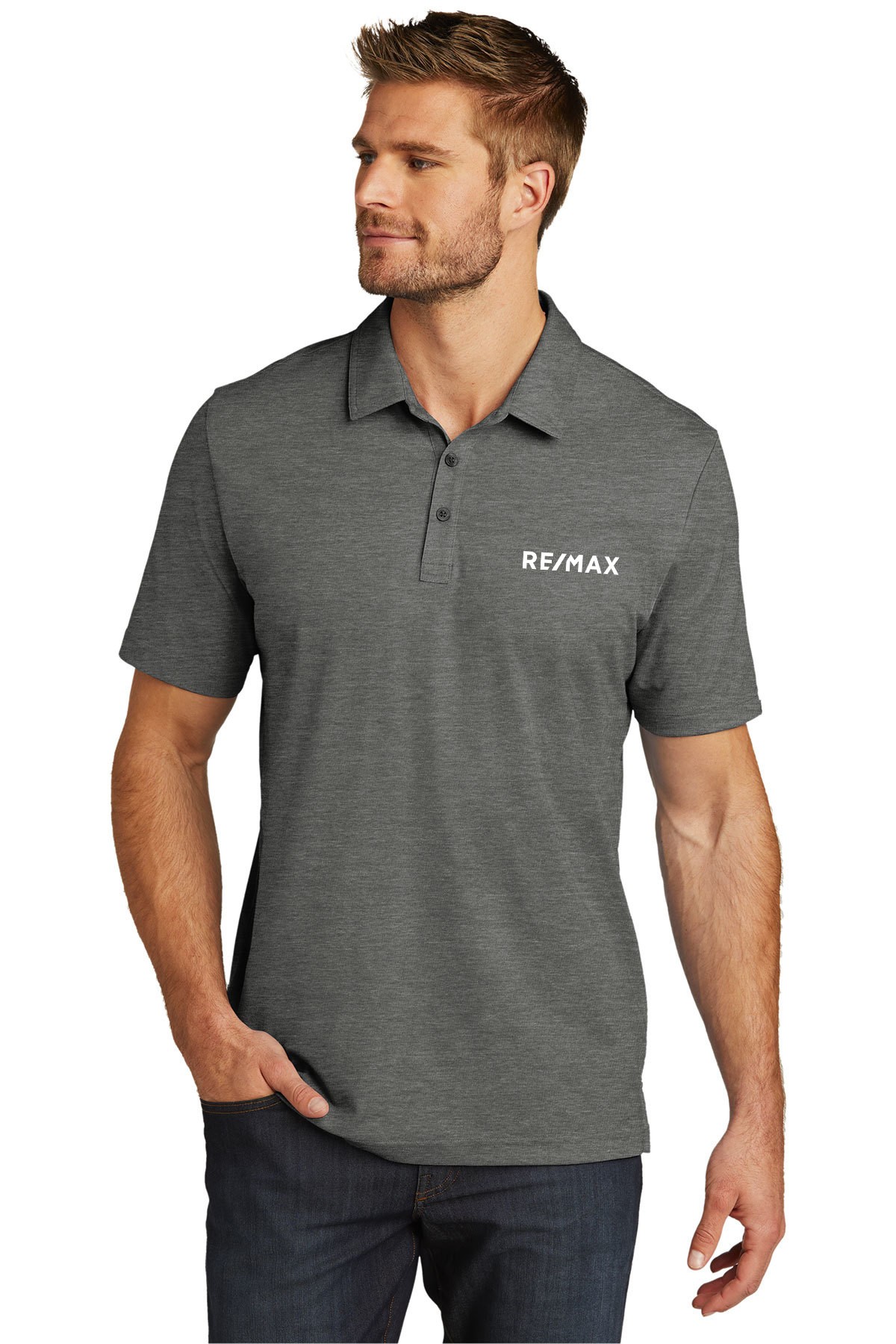 RE/MAX TravisMathew Oceanside Heather Polo - Image 6