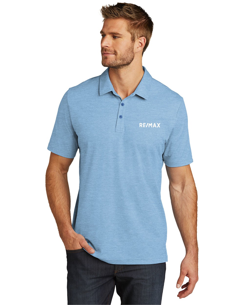 RE/MAX TravisMathew Oceanside Heather Polo - Image 7