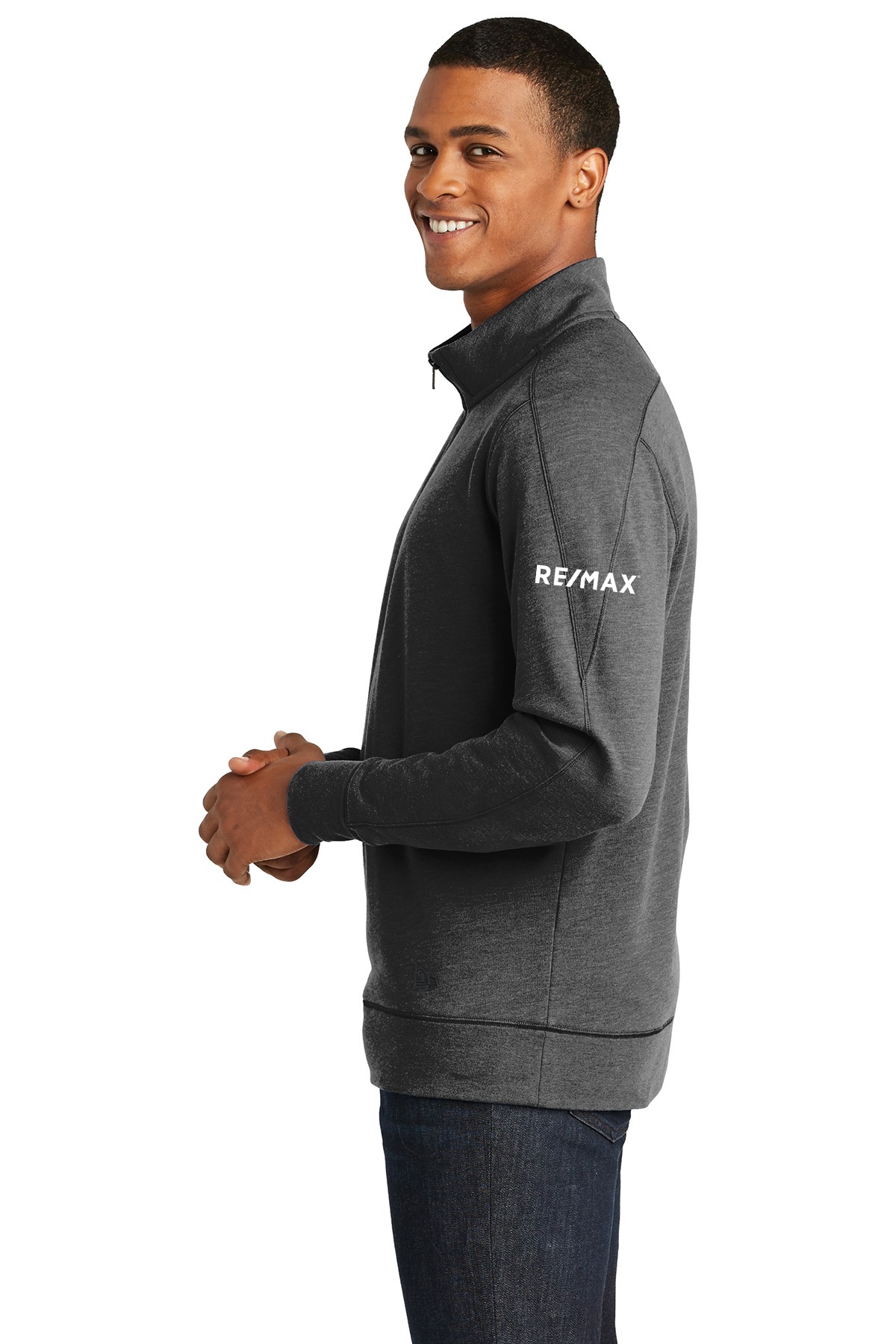 RE/MAX New Era Tri-Blend Fleece 1/4-Zip Pullover