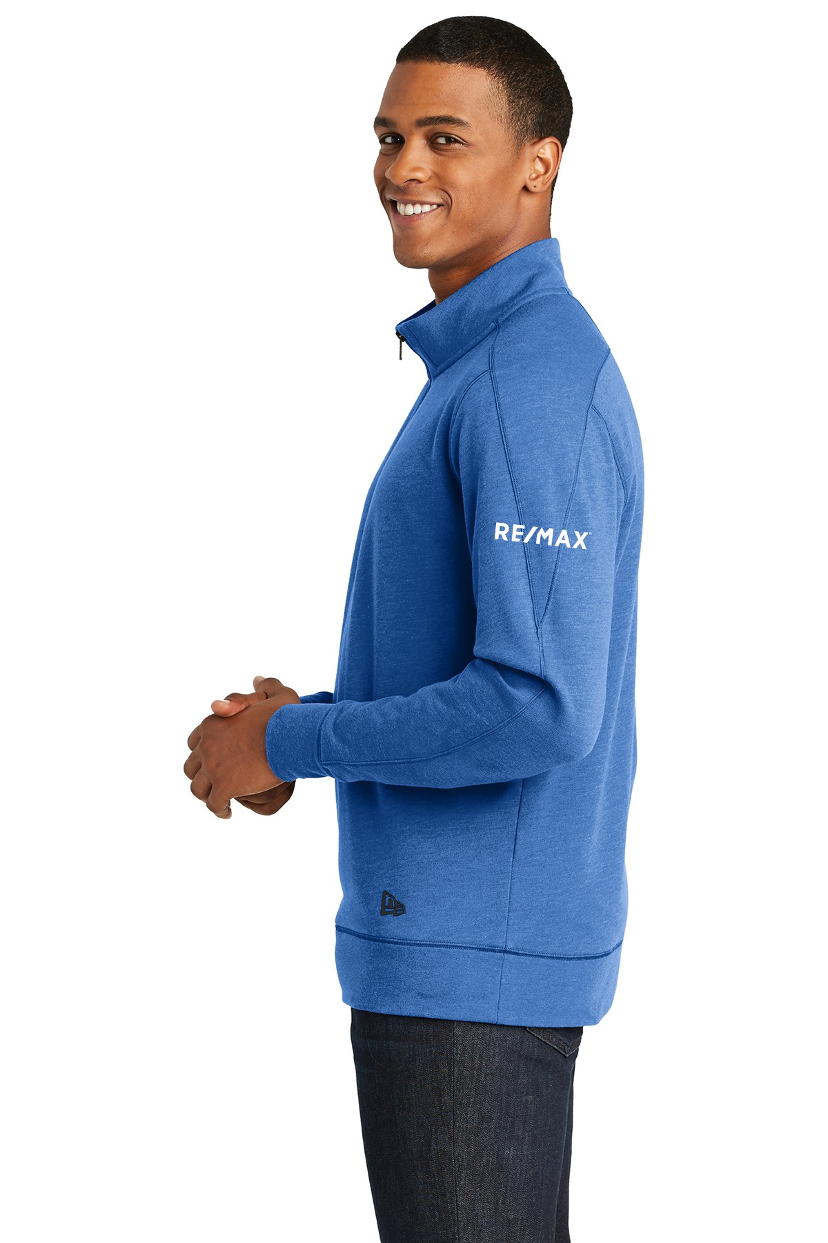RE/MAX New Era Tri-Blend Fleece 1/4-Zip Pullover - Image 2