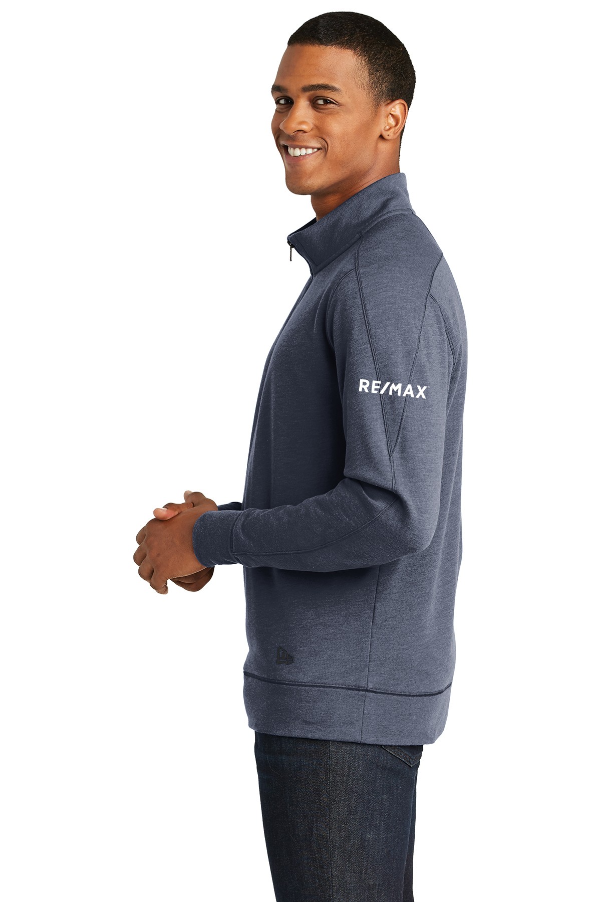 RE/MAX New Era Tri-Blend Fleece 1/4-Zip Pullover - Image 4