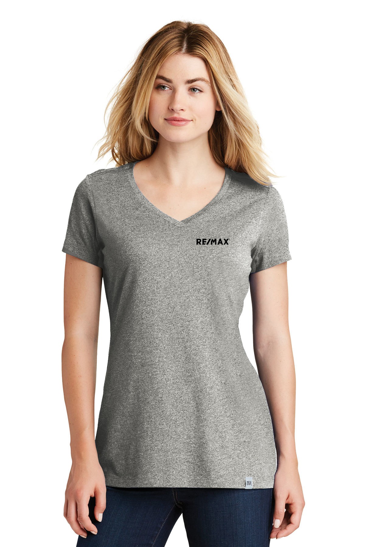RE/MAX New Era Ladies Heritage Blend V-Neck Tee - Image 5