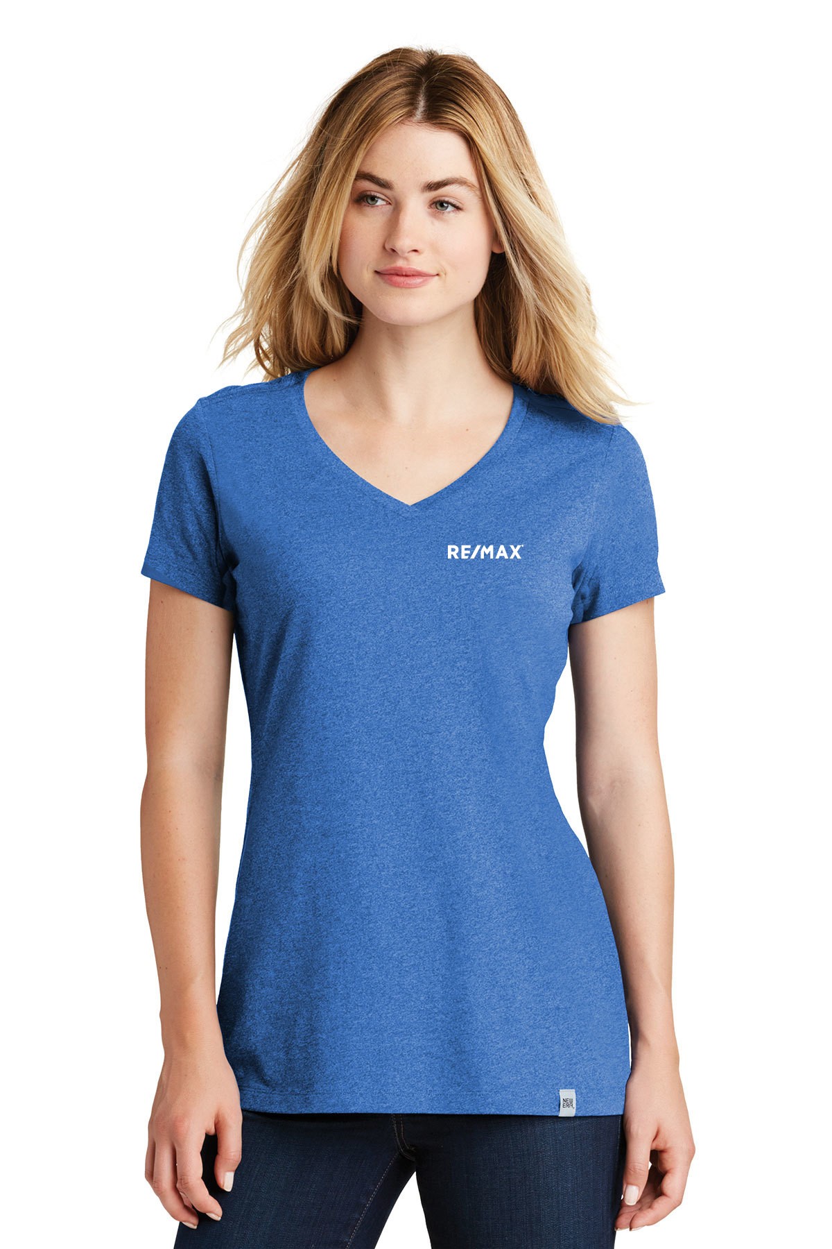 RE/MAX New Era Ladies Heritage Blend V-Neck Tee - Image 6