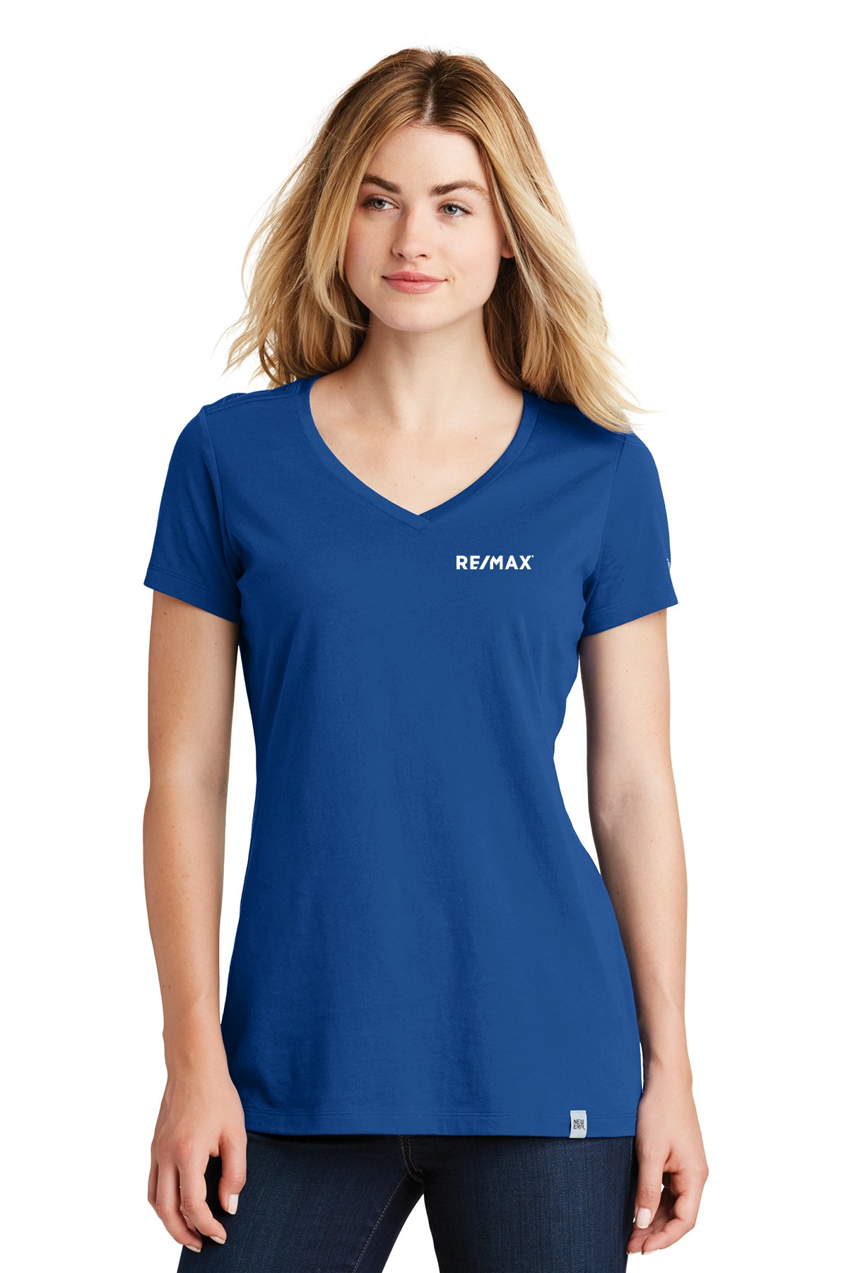 RE/MAX New Era Ladies Heritage Blend V-Neck Tee - Image 7