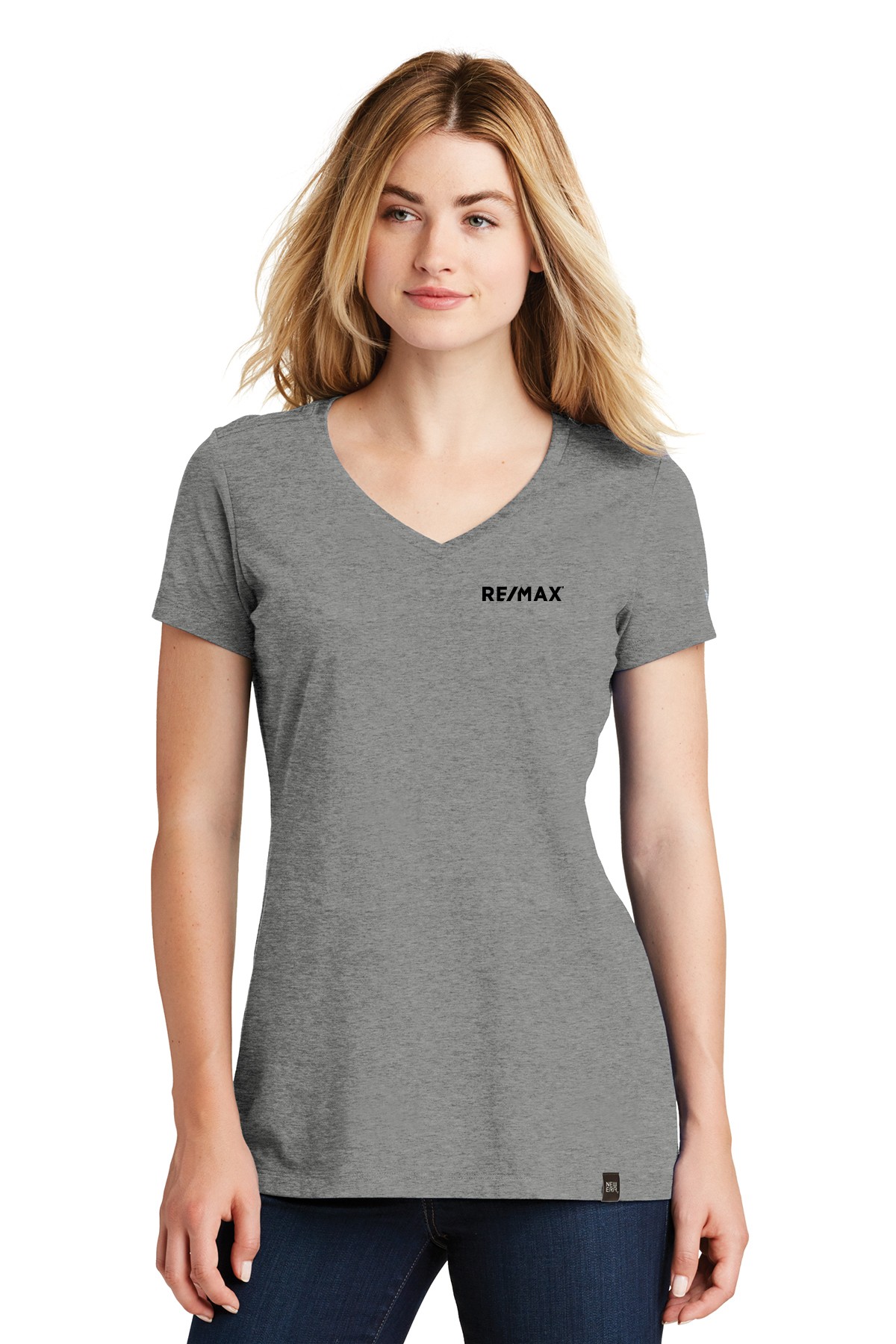 RE/MAX New Era Ladies Heritage Blend V-Neck Tee - Image 9