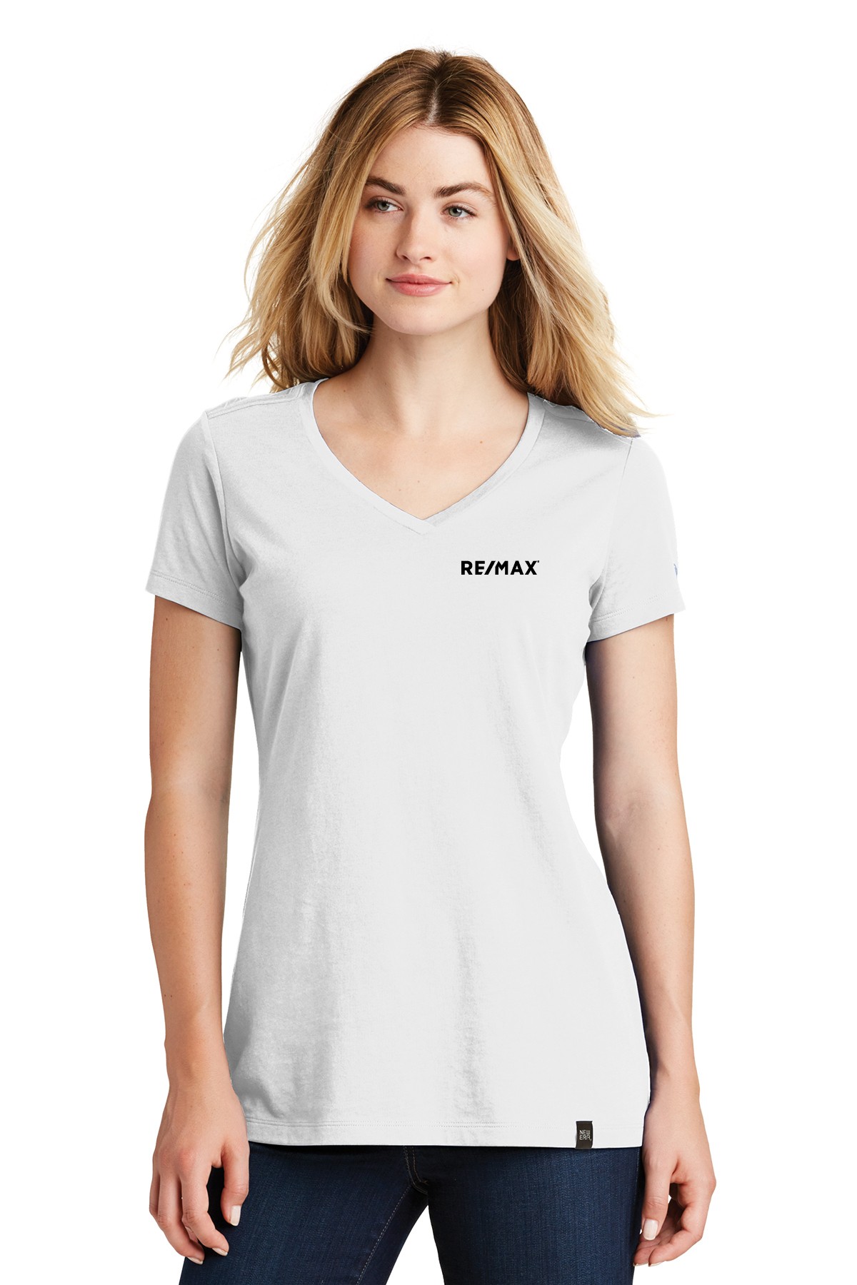 RE/MAX New Era Ladies Heritage Blend V-Neck Tee - Image 12