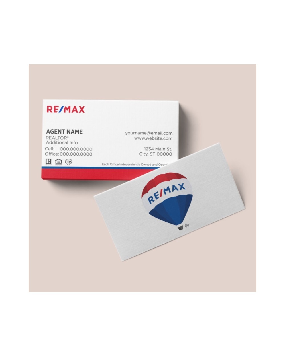 RE/MAX STANDARD BUSINESS CARD 2.0" X 3.5" BC8