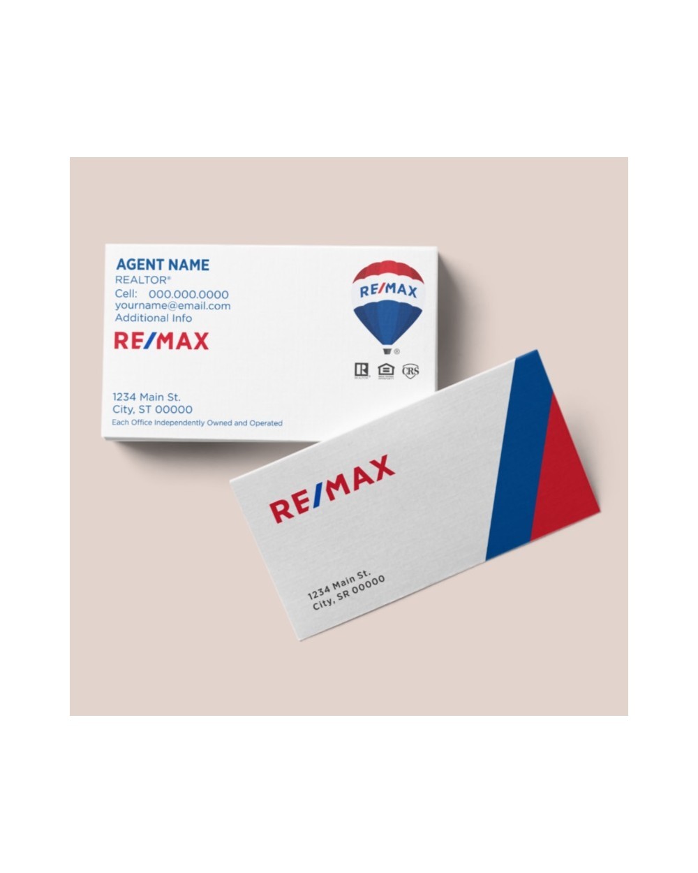 RE/MAX SPECIAL FINISH BUSINESS CARD 2.0" X 3.5" BC5