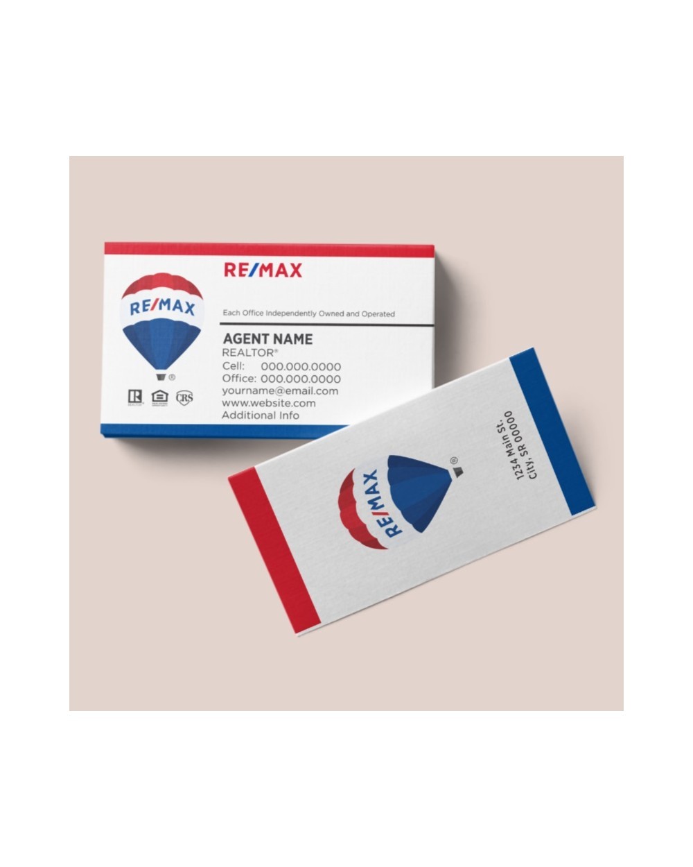 RE/MAX SPECIAL FINISH BUSINESS CARD 2.0" X 3.5" BC9