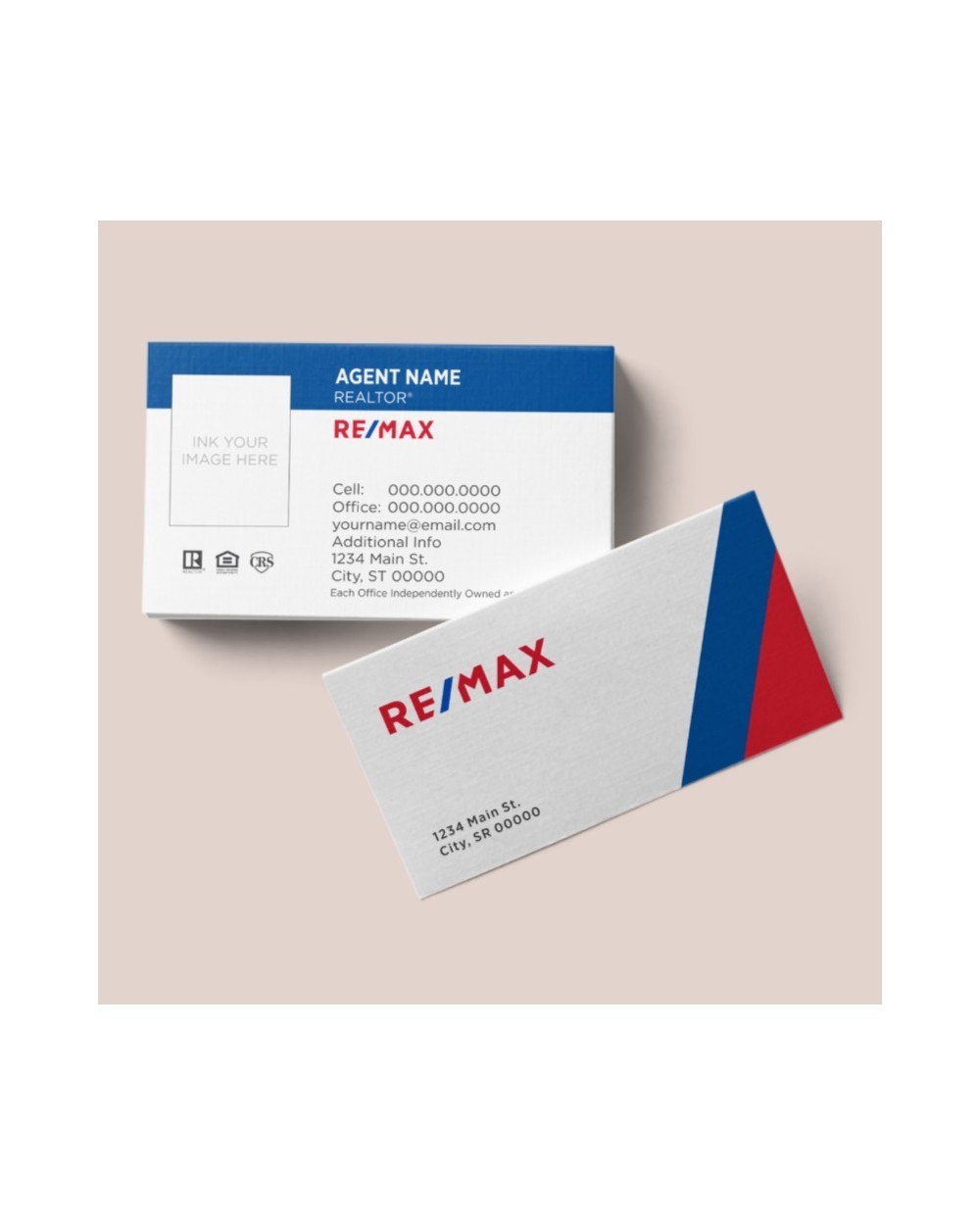 RE/MAX SPECIAL FINISH BUSINESS CARD 2.0" X 3.5" BC10