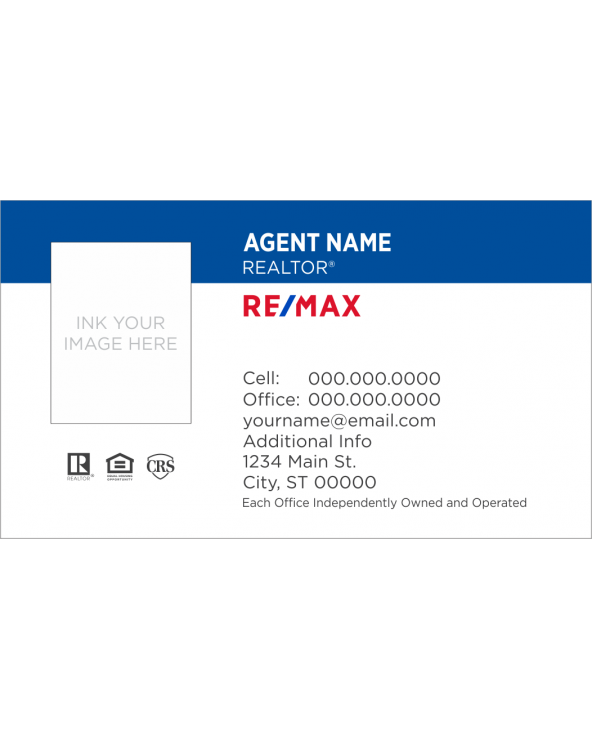 RE/MAX SPECIAL FINISH BUSINESS CARD 2.0" X 3.5" BC10 - Image 3