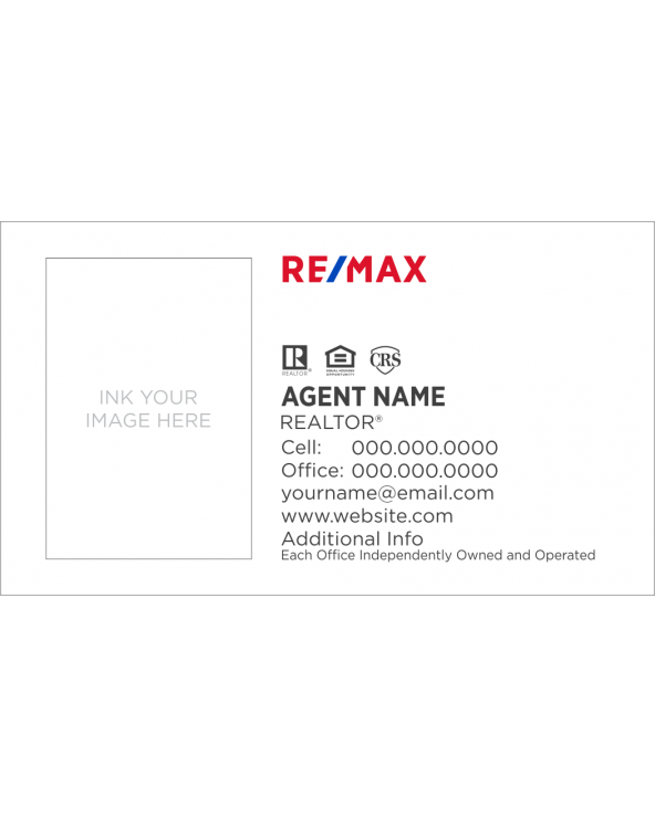 RE/MAX SPECIAL FINISH BUSINESS CARD 2.0" X 3.5" BC12 - Image 3
