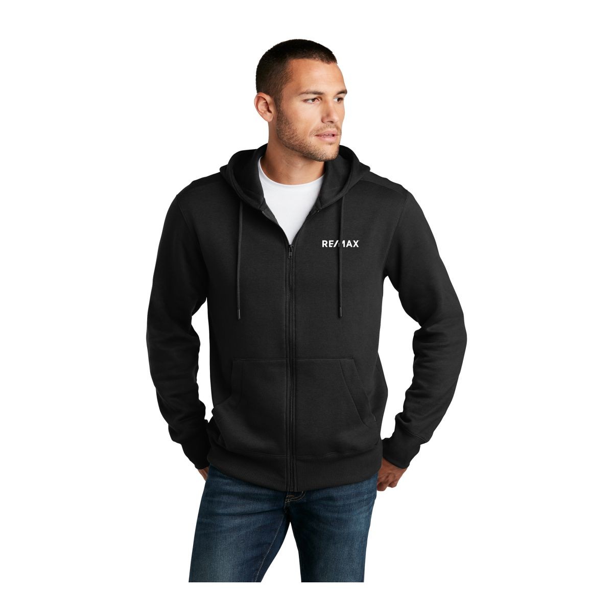 District Perfect Weight Fleece Full-Zip Hoodie
