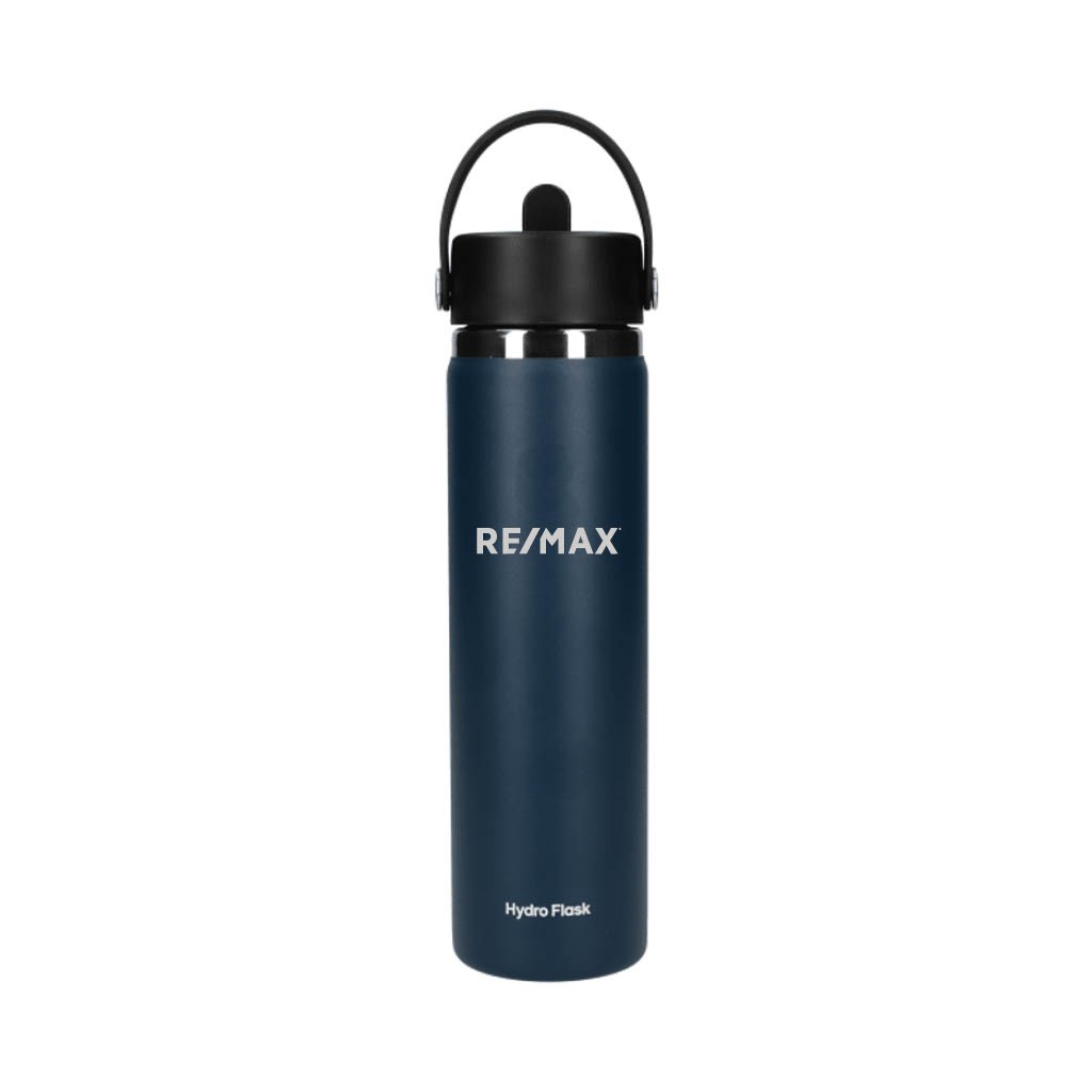 Hydro Flask® Wide Mouth 24oz Bottle with Flex Straw Cap
