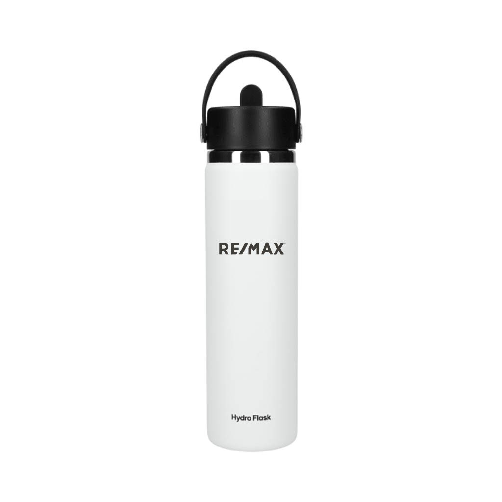 Hydro Flask® Wide Mouth 24oz Bottle with Flex Straw Cap - Image 3