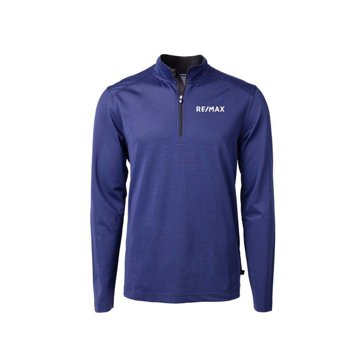 Men's Pique Micro Stripe Recycled Quarter Zip