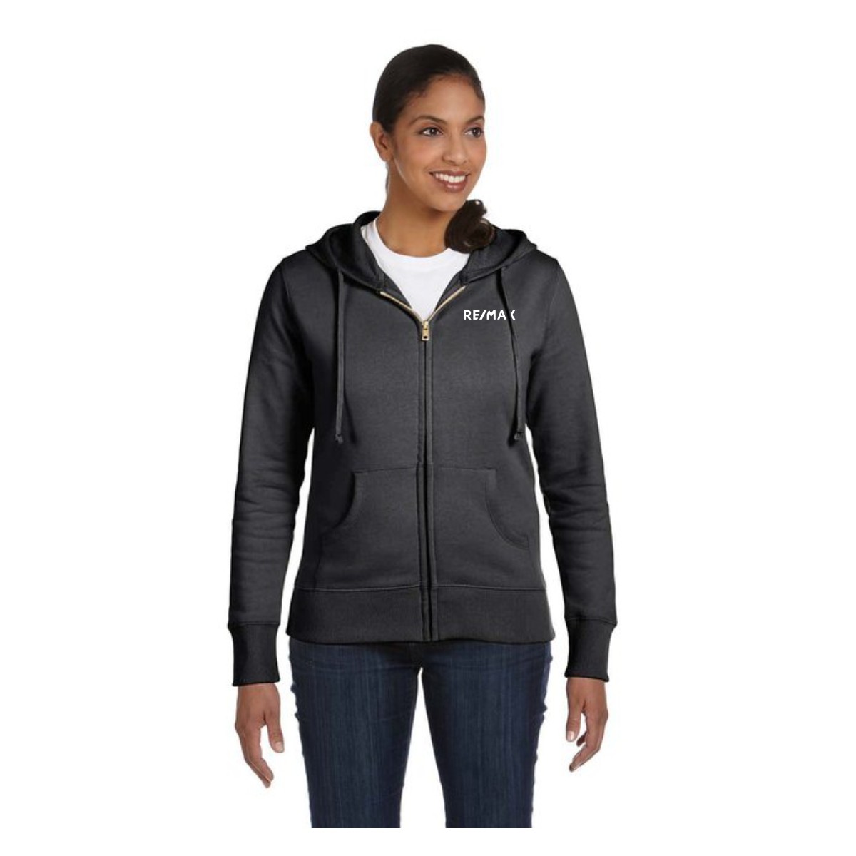 econscious Ladies' Heritage Full-Zip Hooded Sweatshirt