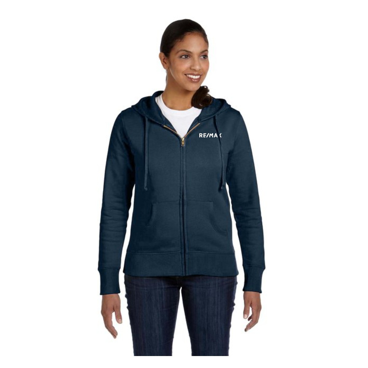 econscious Ladies' Heritage Full-Zip Hooded Sweatshirt - Image 2