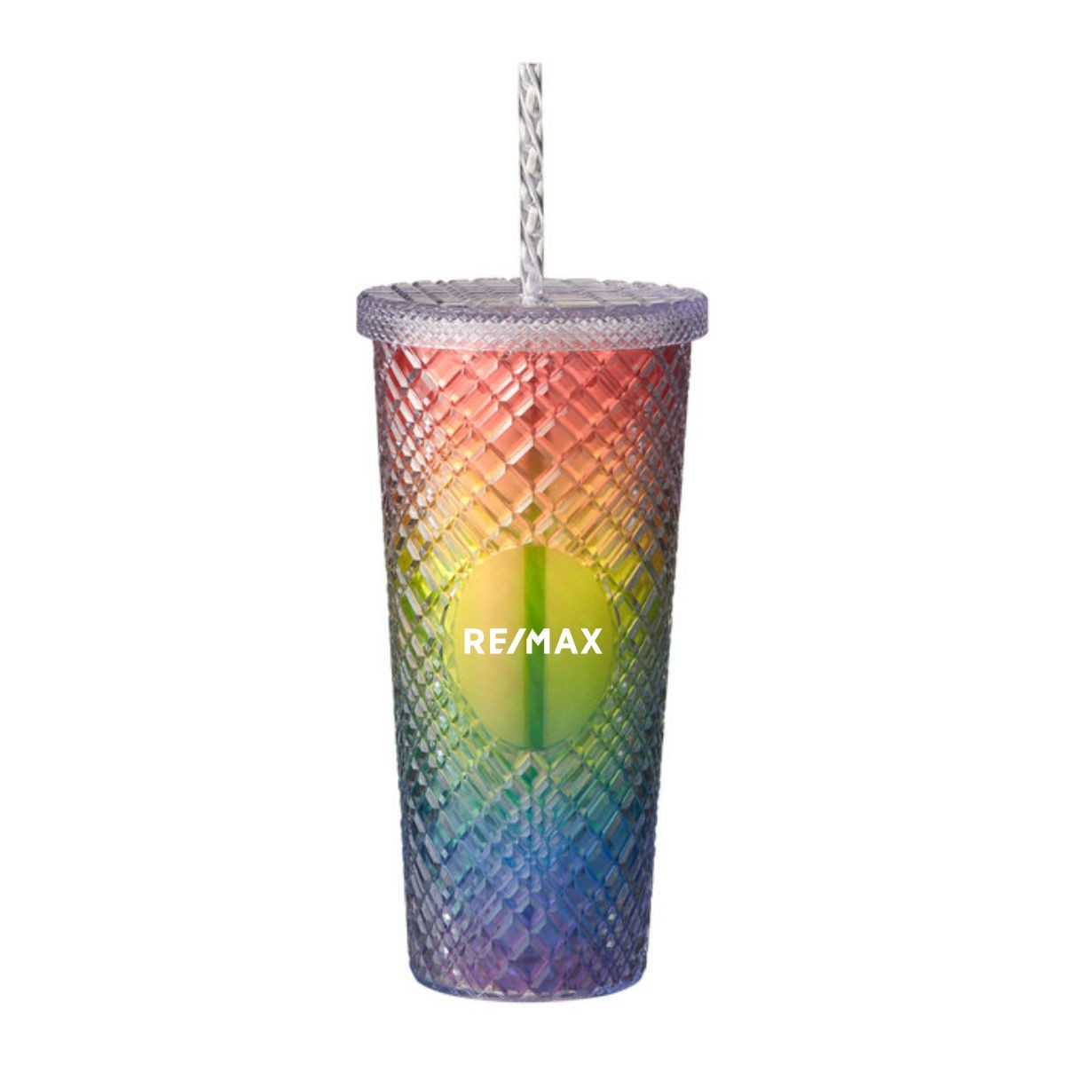 Pride Merch 22oz Sparkle Straw Tumbler