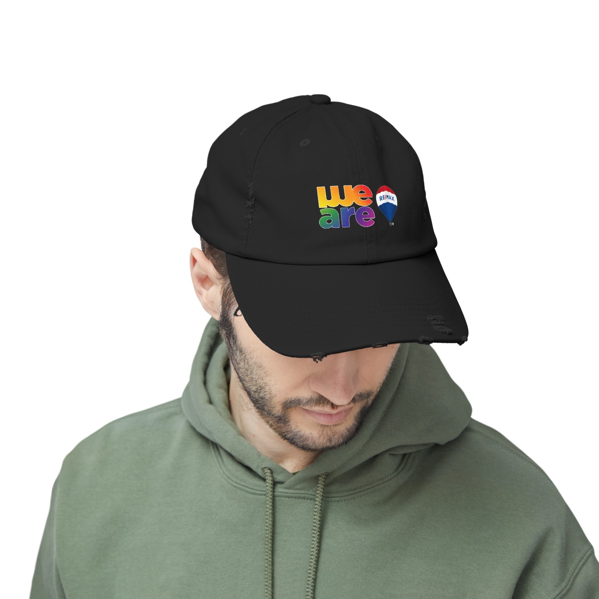 Pride Merch Unisex Distressed Cap - Image 5