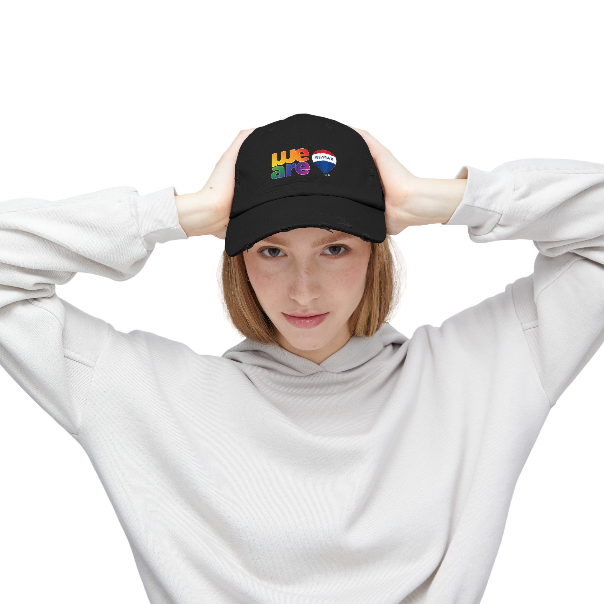 Pride Merch Unisex Distressed Cap - Image 6