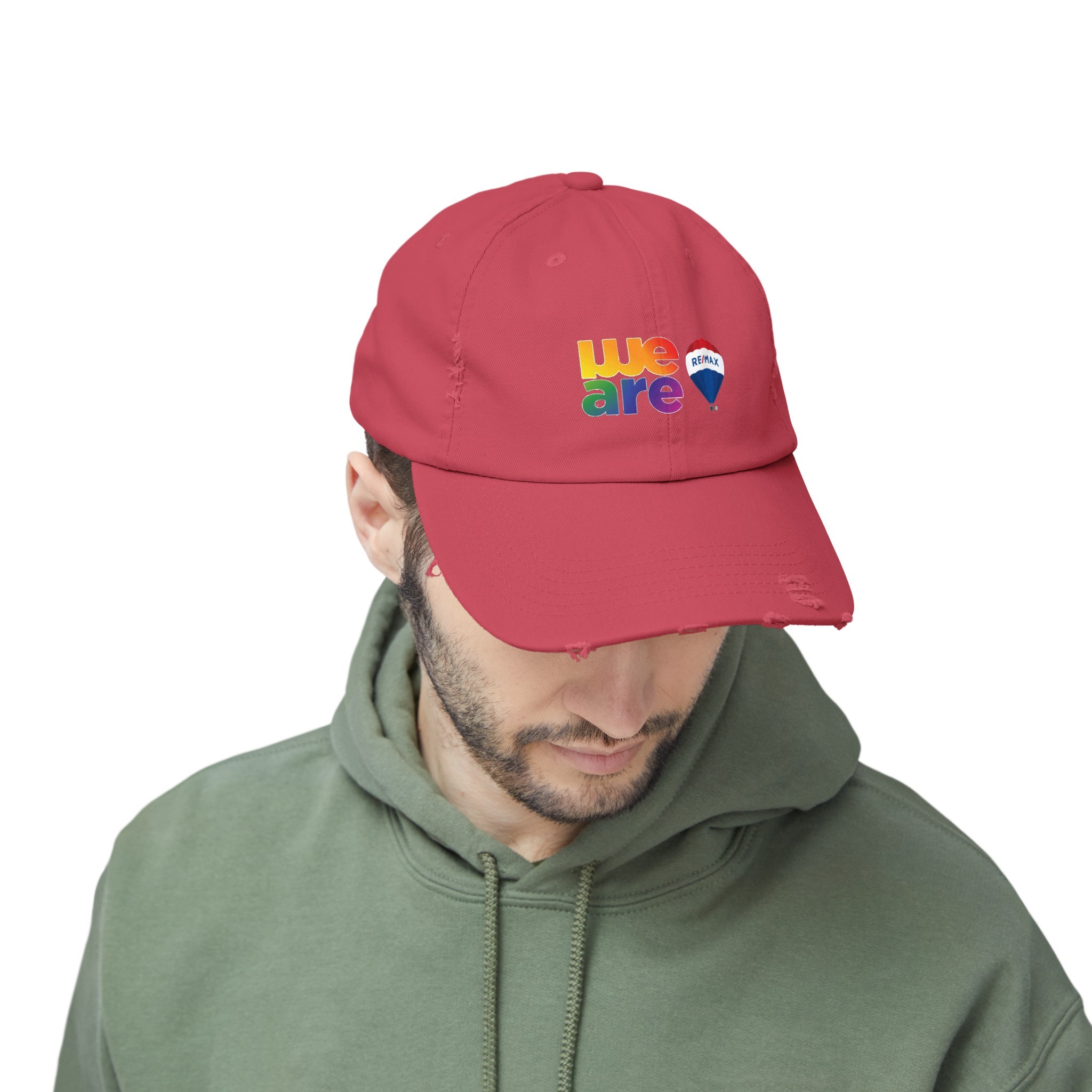 Pride Merch Unisex Distressed Cap - Image 7