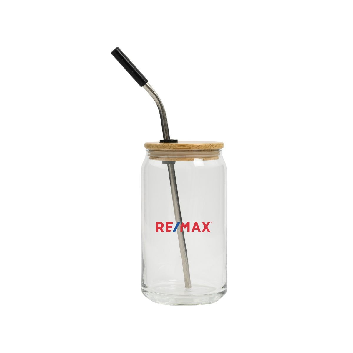 16 OZ. FULL COLOR CAN GLASS WITH BAMBOO LID